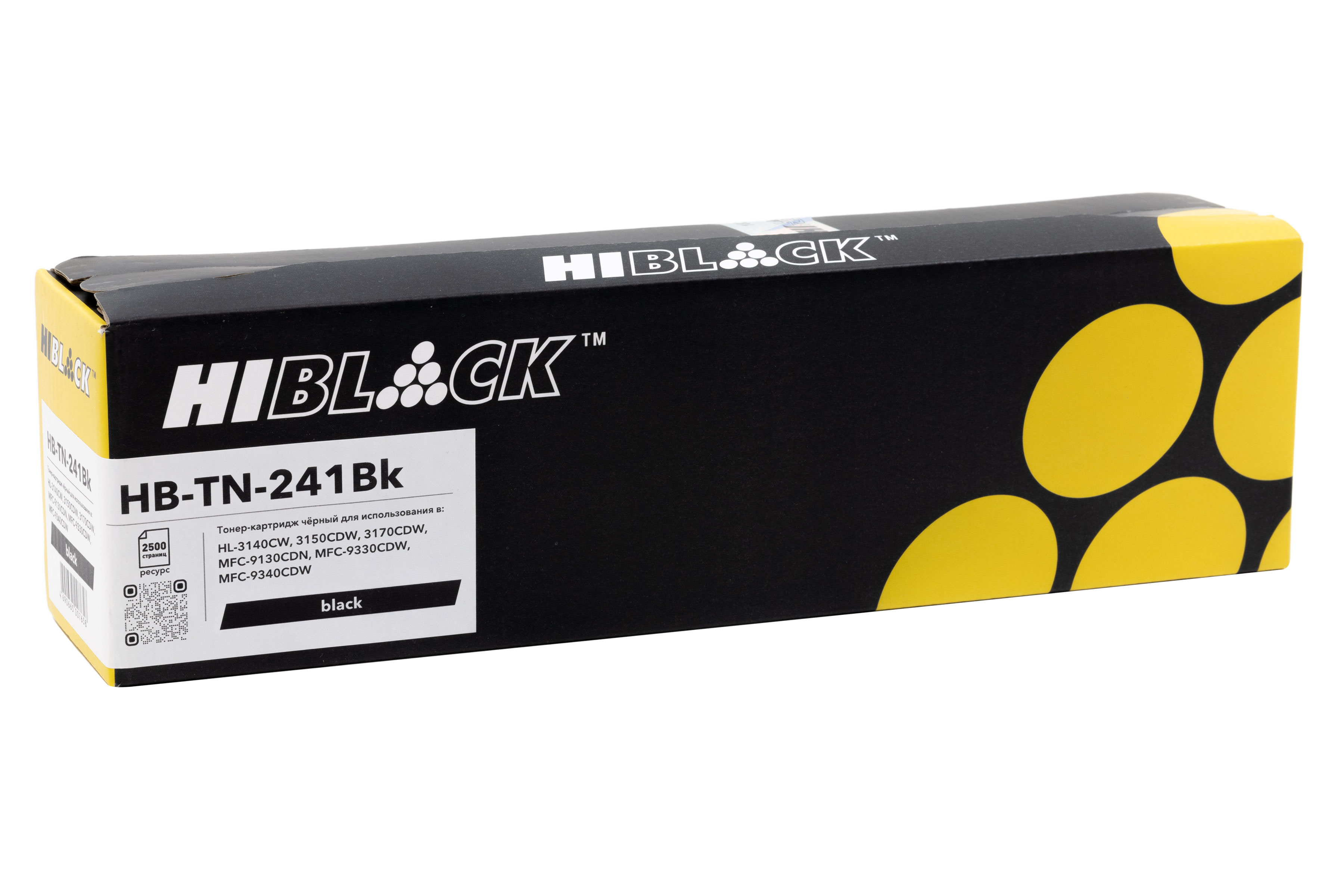 Тонер-картридж Hi-Black (HB-TN-241Bk) для Brother HL-3140CW/3150CDW/3170CDW, Bk, 2,5K