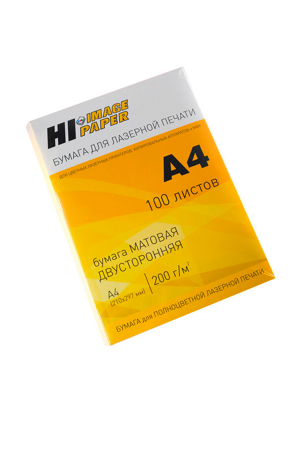 Бумага Hi-Image Paper для лазерной печати, матовая двусторонняя, A4, 200 г/м2, 100 л.