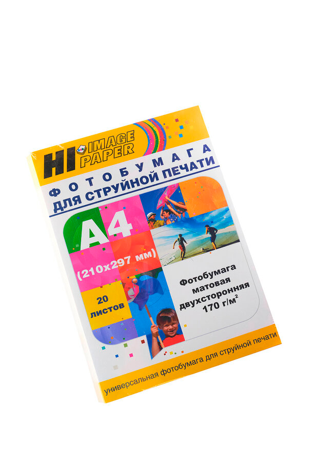 Фотобумага Hi-Image Paper матовая двусторонняя, A4, 170 г/м2, 20 л.