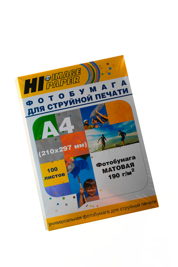 Фотобумага Hi-Image Paper матовая односторонняя, A4, 190 г/м2, 100 л.