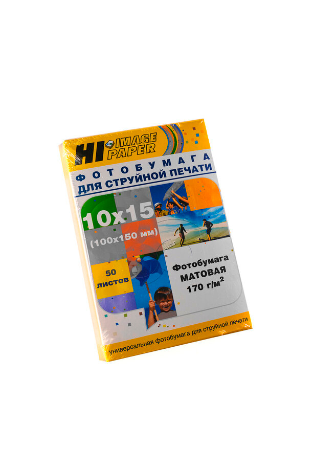 Фотобумага Hi-Image Paper матовая односторонняя, 10x15 см, 170 г/м2, 50 л.