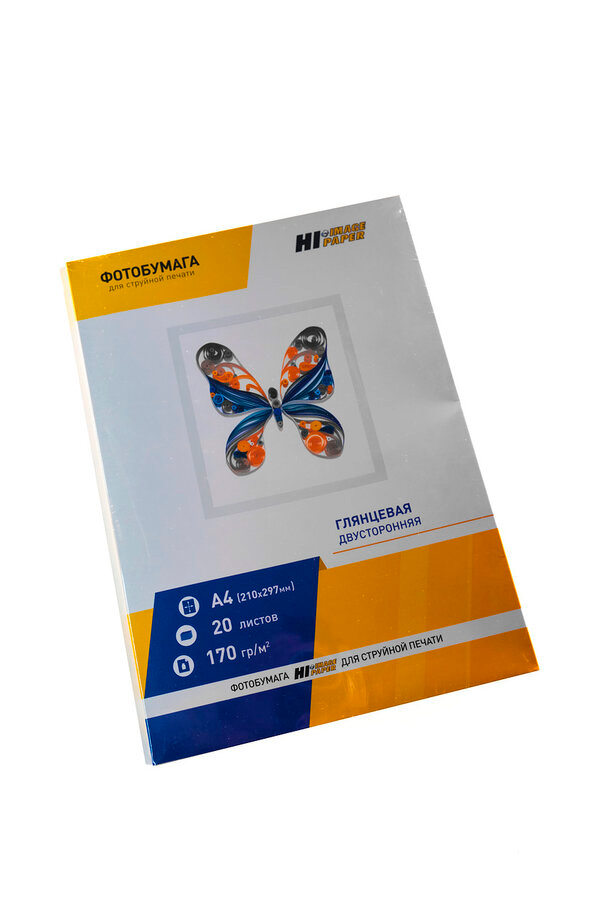 Фотобумага Hi-Image Paper глянцевая двусторонняя, A4, 170 г/м2, 20 л.