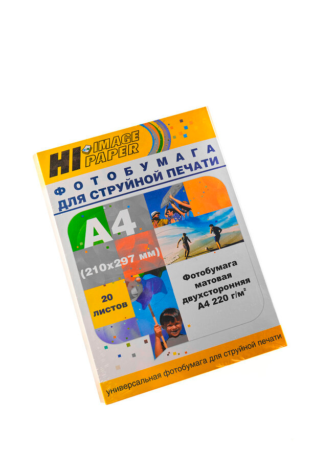 Фотобумага Hi-Image Paper матовая двусторонняя, A4, 220 г/м2, 20 л.