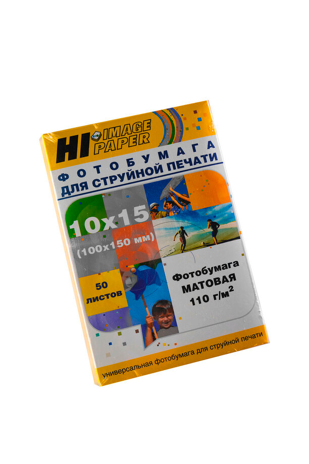 Фотобумага Hi-Image Paper матовая односторонняя, 10x15 см, 110 г/м2, 50 л.