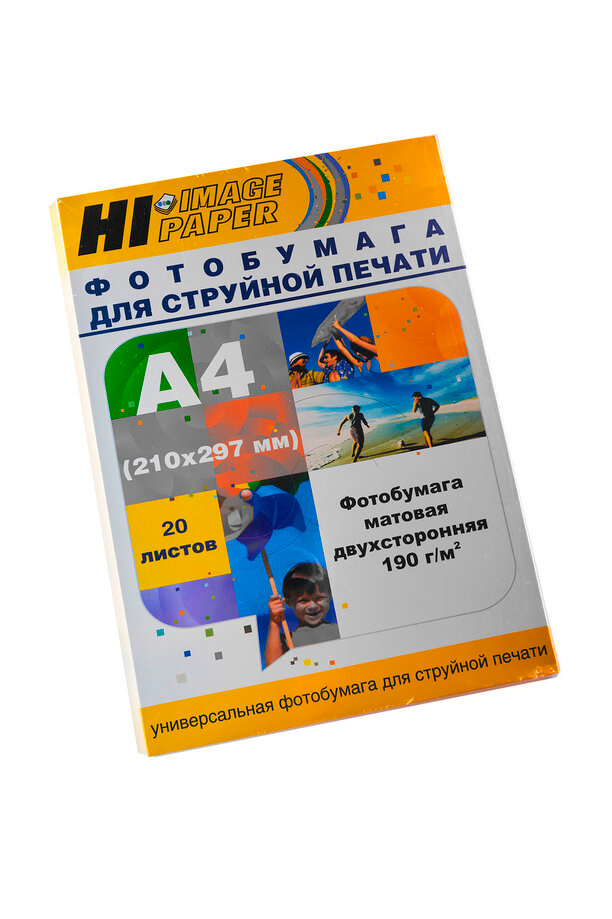 Фотобумага Hi-Image Paper матовая двусторонняя, A4, 190 г/м2, 20 л.