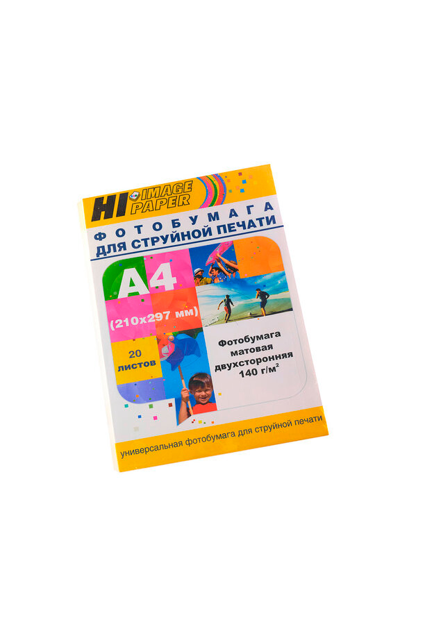 Фотобумага Hi-Image Paper матовая двусторонняя, A4, 140 г/м2, 20 л.