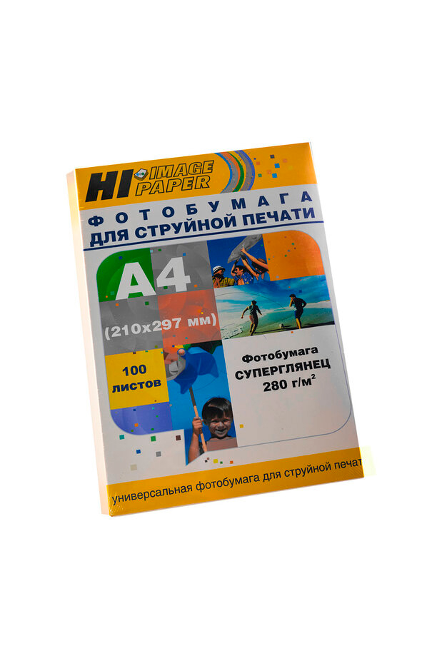 Фотобумага Hi-Image Paper суперглянцевая односторонняя, A4, 280 г/м2, 100 л.