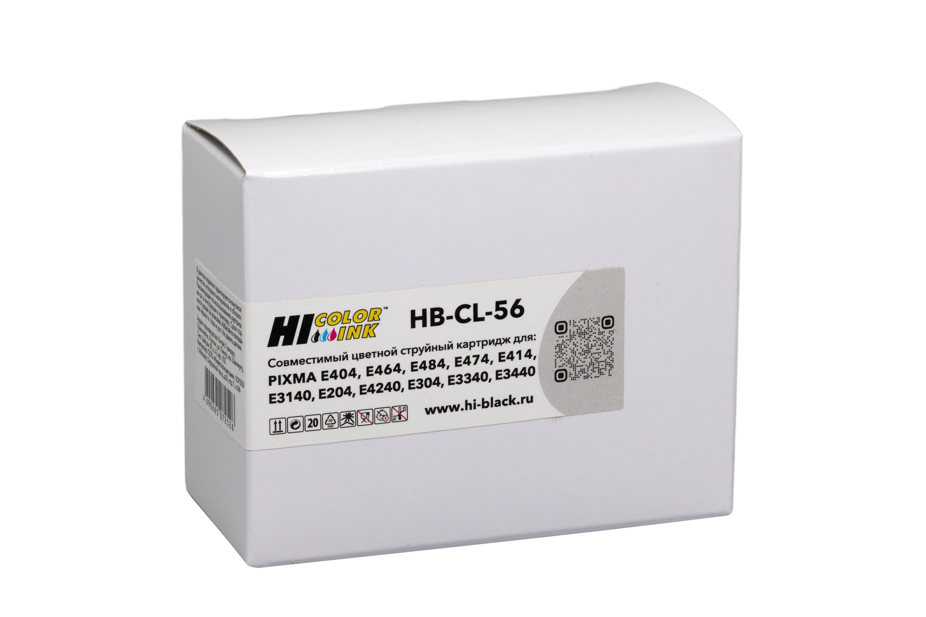 Картридж Hi-Black (HB-CL-56) для Canon PIXMA E404/E464/E484/E474/E414/E3140/E304, Color