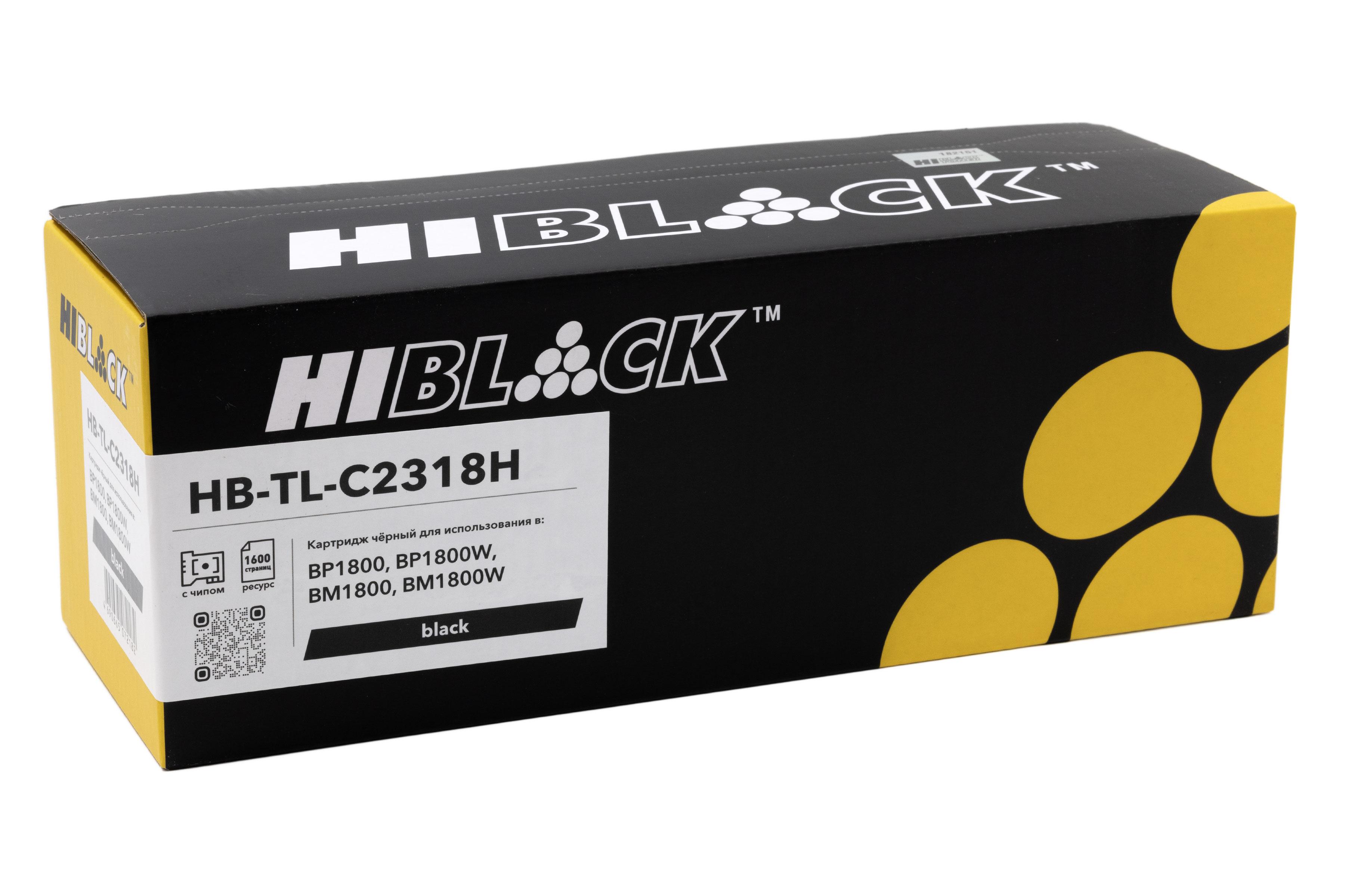 Картридж Hi-Black (HB-TL-C2318H) для Pantum BP1800/BP1800W/BM1800/BM1800W, 1,6K