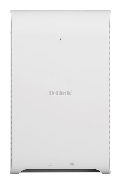 D-Link Беспроводная двухдиапазонная точка доступа AC1200 Wave 2 с поддержкой PoE, 2x1000Base-T (1xPoE), 2xRJ-11, 2 внутренние антенны, питание только по PoE