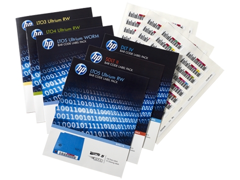 HPE Ultrium6 6,25Tb bar code label pack (100 data + 10 cleaning) for C7976A (for libraries autoloaders)