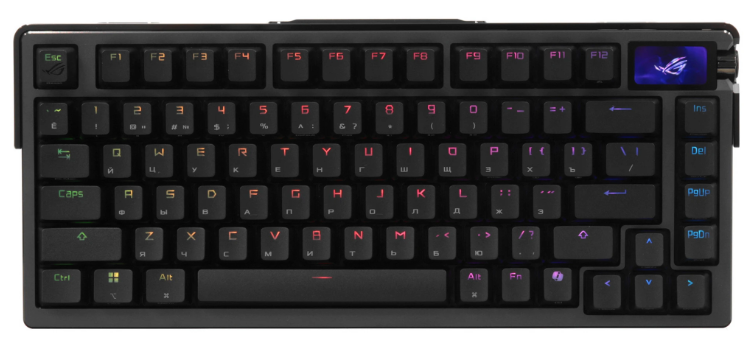 ASUS M702 ROG AZOTH EXTREME, 2.4GHz RF, Bluetooth 5.1, 75%, PBT, RGB Lighting, Black