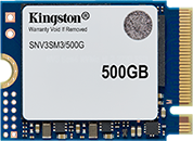 Kingston SSD 500GB NV3 M.2 2230 NVMe Gen4x4 R5000/W3000MB/s 3D NAND MTBF 2M 160TBW Retail 1 Year Warrаnty