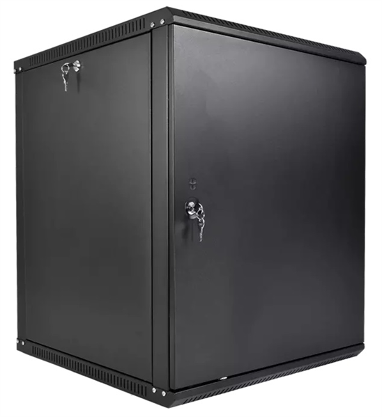 ЦМО Шкаф телекоммуникационный настенный разборный ЭКОНОМ 12U (600  350) дверь металл, цвет черный