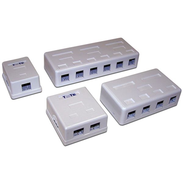 Настенная коробка 4 порта для Keystone