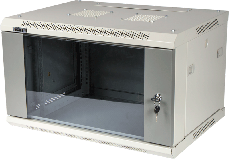 Шкаф настенный серии Pro, 18U 600x600, стеклянная дверь
