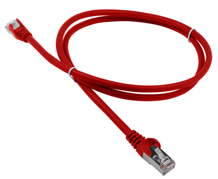 Патч-корд LANMASTER LSZH FTP кат.5e, 2.0 м, красный