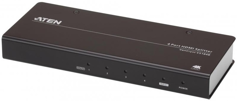 Aten ProAV black: Разветвитель HDMI True 4K 4-портовый