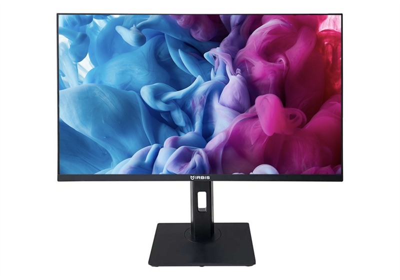 27" IRBIS SMARTVIEW 27 LED Monitor 1920x1080, 16:9, IPS, 300 cd/m2, 1300:1, 3ms, 178°/178°, VGA, HDMI, DP, USB, 100Hz Tilt Height Swivel Pivot Speak внутр.бп VESA Black 3y  (China)