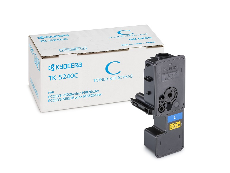 Kyocera Тонер-картридж TK-5240C для P5026cdn/P5026cdw/M5526cdn/M5526cdw голубой (3000 стр.)