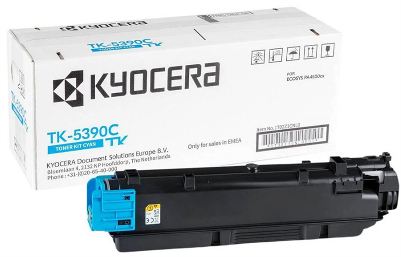 Kyocera Тонер-картридж TK-5390C для ECOSYS PA4500cx голубой (13000 стр.)