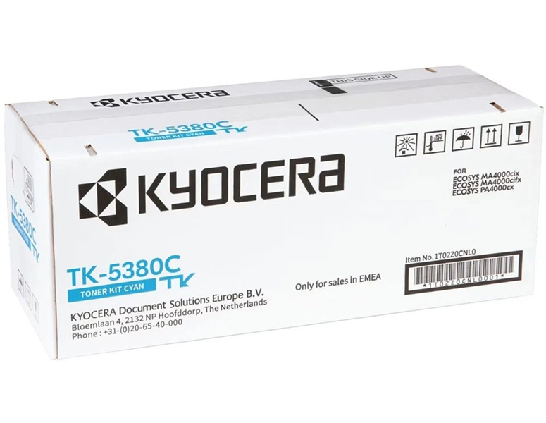 Kyocera Тонер-картридж TK-5380C для ECOSYS MA4000cifx/MA4000cix/PA4000cx голубой (10000 стр.)