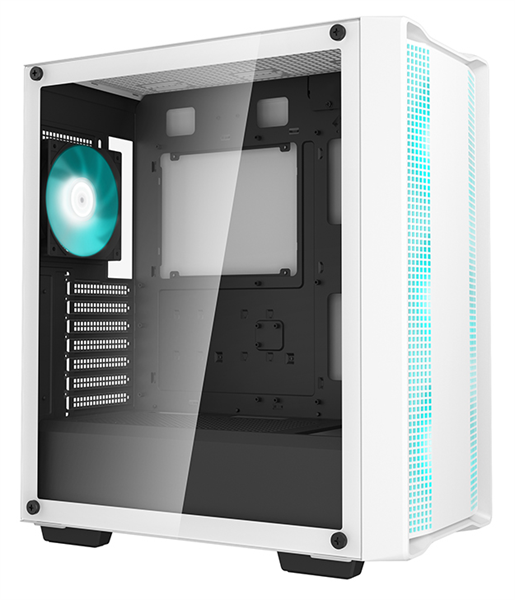 Deepcool CC560 WH V2 без БП, боковое окно (закаленное стекло), 3x120мм LED вентилятор спереди и 1x120мм LED вентилятор сзади, белый, ATX (R-CC560-WHGAA4-G-2)