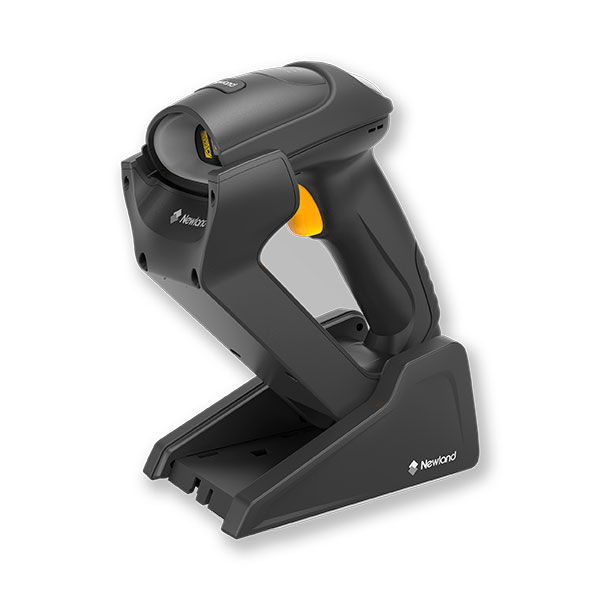 Newland NLS-HR5280 (BT) 2D CMOS Mega Pixel Wireless Bluetooth Handheld Reader with Stand/Docking Station, USB cable and multiplug adapter.