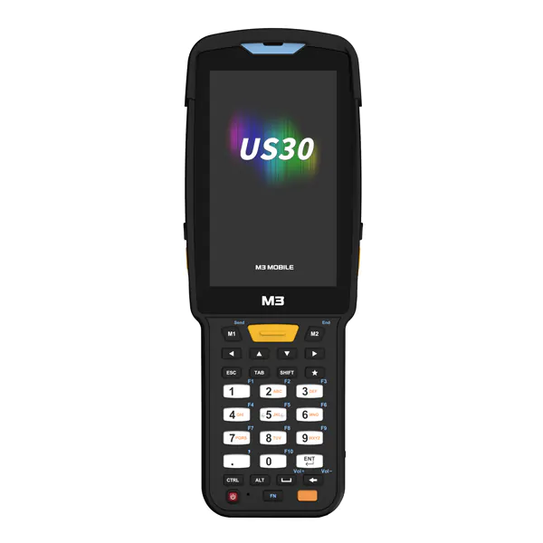 M3 Mobile US30W GUN, Android 13.0 GMS, WVGA, 802.11 a/b/g/n/ac/ax Wi-Fi 6, SE5500, BT5.3, 4G/64G, 30K, 6700mAh Battery, Required CRD PWSP
