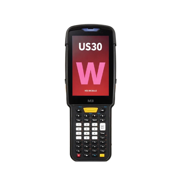 M3 Mobile US30W Android 13.0 GMS, WVGA, Wi-Fi 6, SE5500 (SS), 16MP Rear Camera, BT5.3, NFC(HF), 4G/64G, 42K, 6700mAh Battery, Hand Strap, Bullet Proof Film, Required CRD PWSP