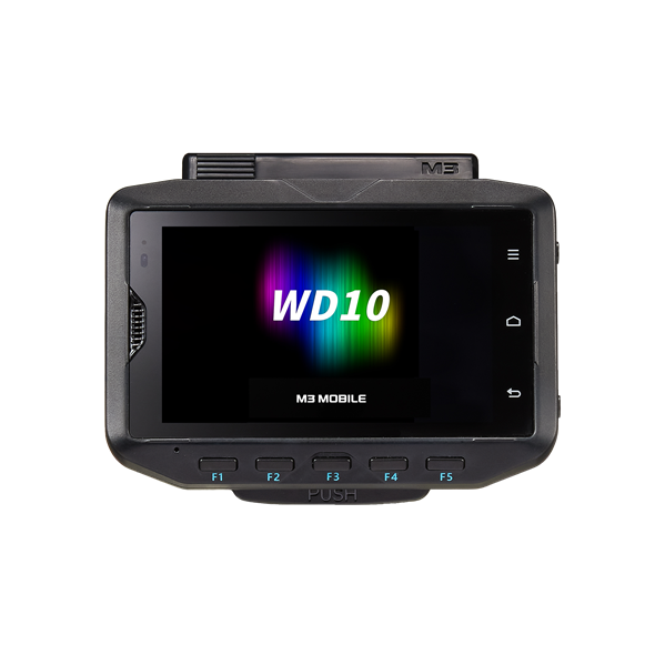 M3 Mobile WD10W Android 13, WiFi, 4" WVGA, 13MP CAM, BT 5.0, NFC(HF), 4G/64G, 3,350mAh Battery is included and Screen Protector, Hand Strap are attached.