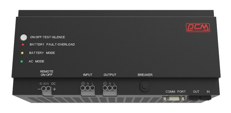 Powercom DRU 500VA/300W, DIN Rail, 230V, RS-232, 2 year warranty (1995967)