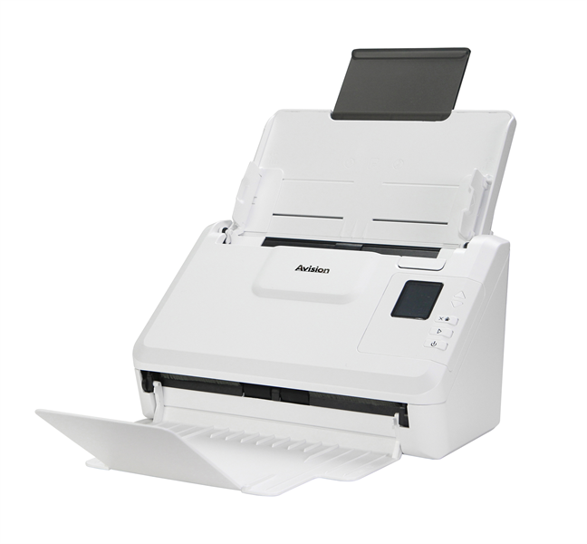 Avision AD340GN, протяжный А4, 40 стр/мин, ДАПД 50 листов, USB3.2, USB-Host, Ethernet (000-1003-02G)