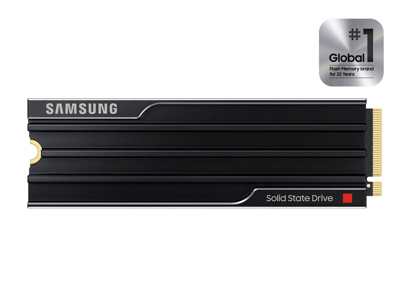 SSD M.2 (PCI-E NVMe 2.0 Gen 5.0 x4) 1Tb Samsung 9100 PRO (R14800/W13400MB/s) with Heatsink, 1year