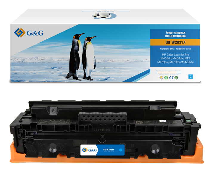 G&G GG-W2031X 415X голубой (6000стр.) для HP LJ M454/MFP M479
