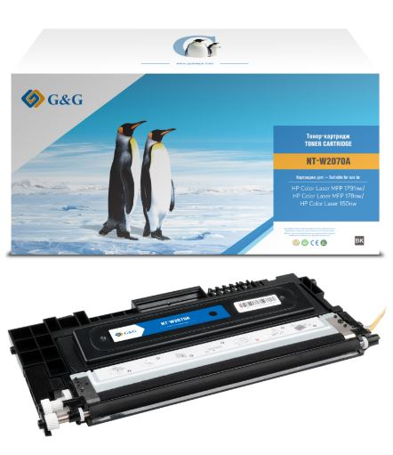 G&G GG-W2070A (есть ограничения по прошивке) черный (1000стр.) для HP Color Laser MFP 179fnw/178nw/150nw