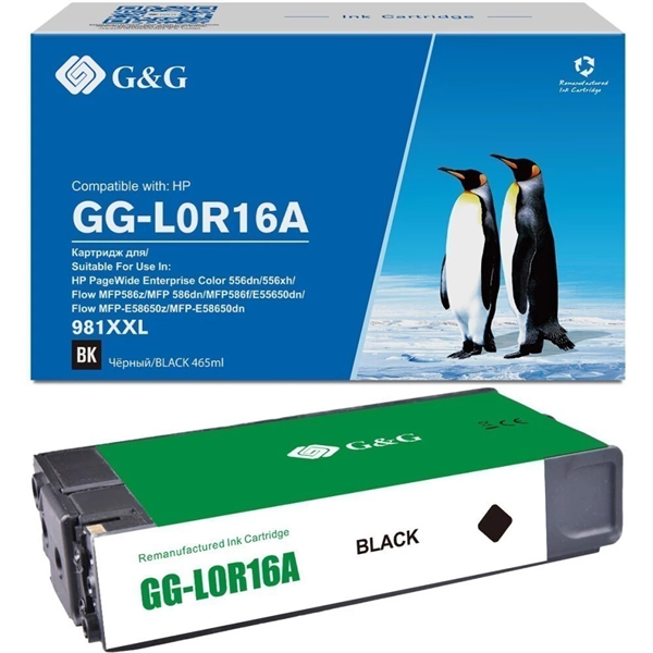 Cartridge GG 981Y для PageWide 556/586/E58650, черный 20 000 стр. аналог L0R16A гарантия 36 мес.