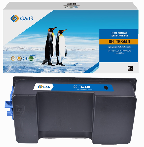 G&G GG-TK3440 TK-3440 черный (40000стр.) для Kyocera Ecosys PA6000X/MA6000ifx