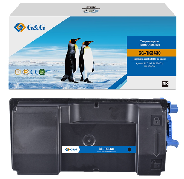 G&G GG-TK3430 TK-3430 черный (25000стр.) для Kyocera Ecosys PA5500X/MA5500ifx