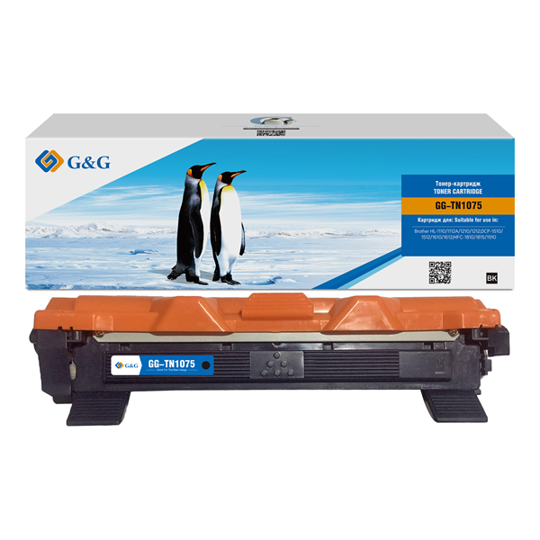 G&G GG-TN1075 TN-1050/1075/1060/1070 черный (1000стр.) для Brother HL-1110/1112A/1210/1212;DCP-1510/1512/1610/1612;MFC-1810/1815/1910