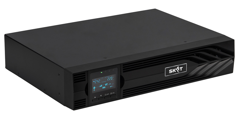 (8762) SKAT-UPS 1000-RACK-ON P3 - ИБП 1000 Вт, On-Line, синус, внешн. АКБ 24В, 2хSchuko