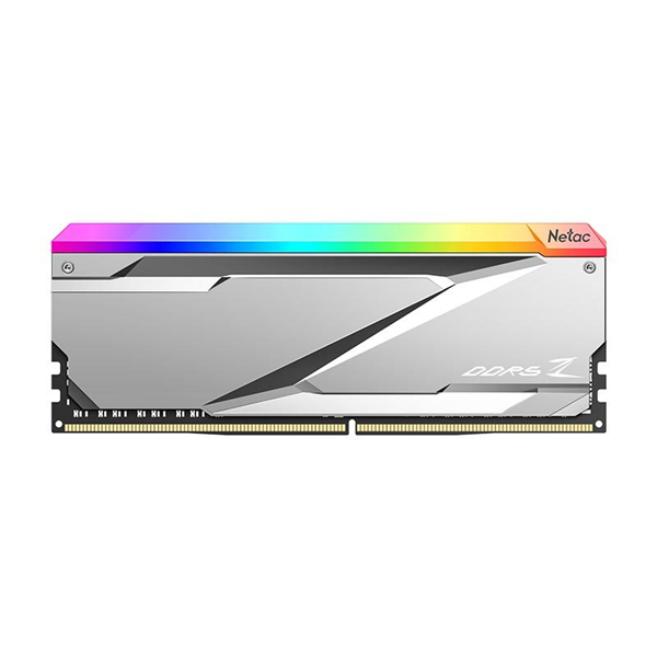 Netac Z RGB 32GB (2x16GB) DDR5-6600 (PC5-52800) C34 34-40-40-105 1.4V XMP Dual DIMM Kit Silver