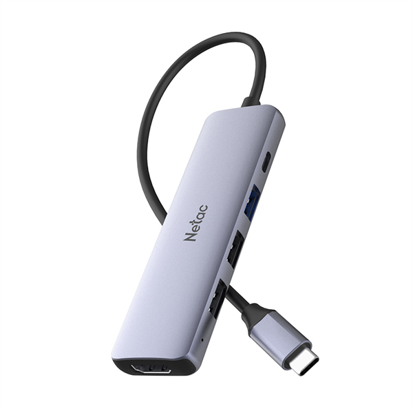 Netac Hub WF13, Type-C to USB3.0+USB2.02+100W PD+HDMI (repl. NT08WF13-30GR)
