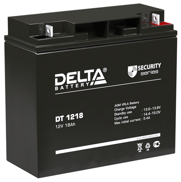 Delta Аккумуляторная батарея для ОПС DT 1218 (12V / 18Ah) (4614010040015)