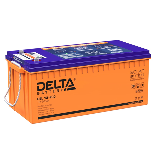 Delta Аккумуляторная батарея универсальная, технология GEL (12V / 200Ah) (4614010140004)