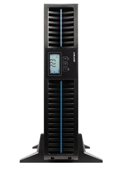 SMARTWATT ИБП онлайн, чистый синус, 1000/900 ВА/Вт, стоечный/напольный, LCD дисплей, порт USB, RS232, EPO, SNMP слот, Shuko socket CEE7/4 - 2 шт., IEC13 - 3 шт., встроенные АКБ 2*9 Ач (3703020040004)