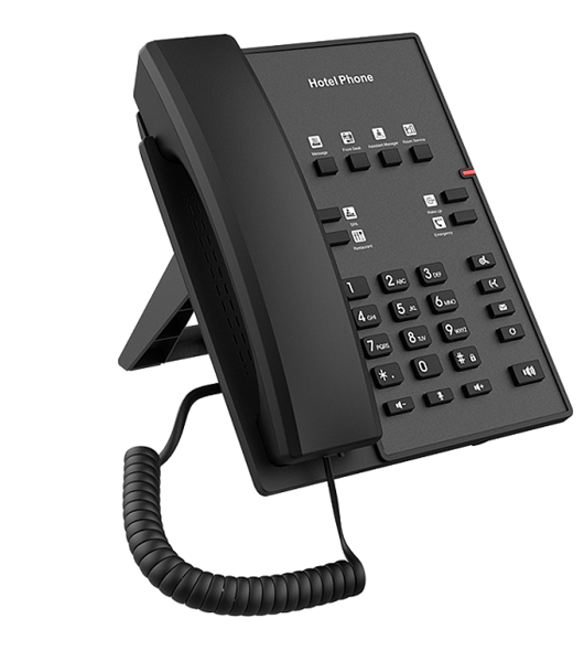 Fanvil H1, 2 SIP-акк., POE, 1x100 Mbps, Чёрный, 8 прог. клав.