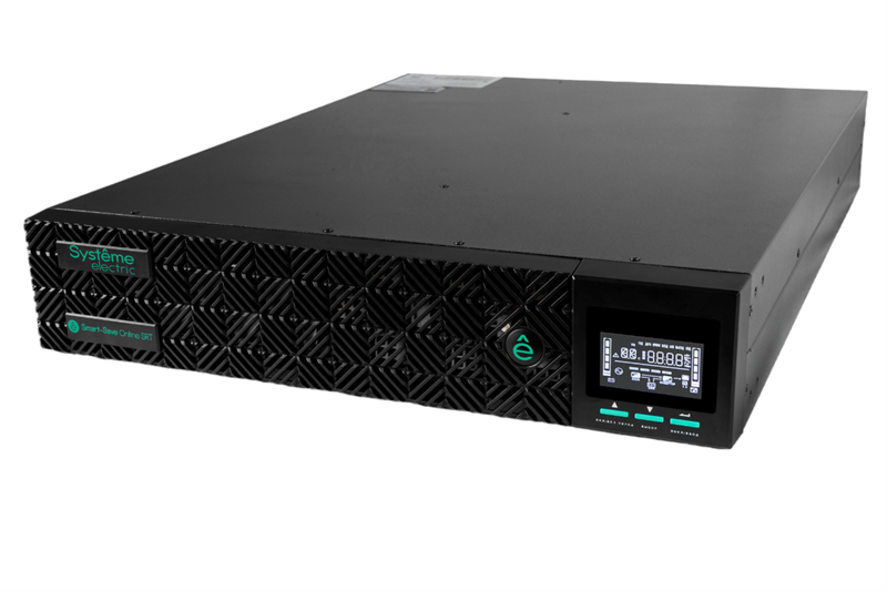 Systeme Electric Smart-Save Online SRT, 1500VA/1500W, On-Line, Extended-run, Rack 2U(Tower convertible), LCD, Out: 8xC13, 1xC19, Pre-Inst. Web/SNMP, USB, RS-232, Dry contact