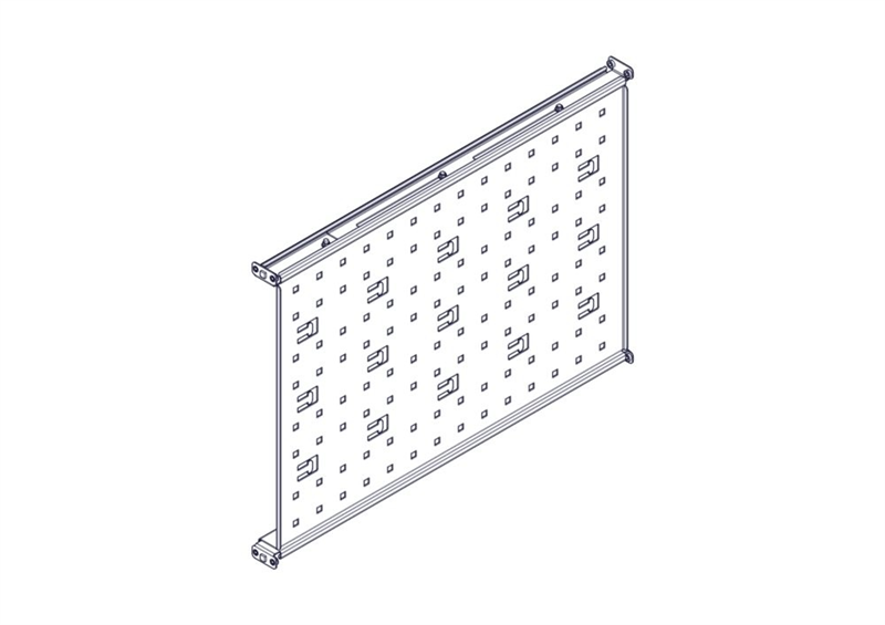 Systeme Electric, серия Uniprom, горизонтальная, стационарная полка 1U, 650мм, 120кг