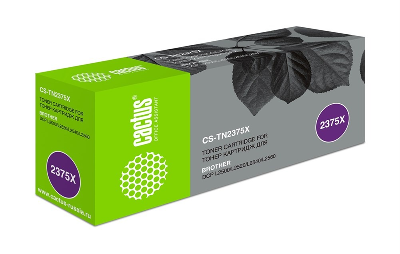 Cactus CS-TN2375X TN-2375 черный (5200стр.) для Brother DCP L2500/L2520/L2540/L2560